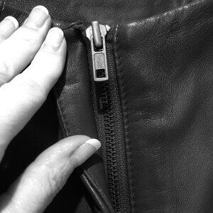 Women's Black Leather Pants